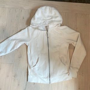 Lululemon white scuba zip